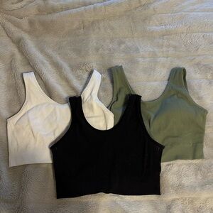 3 Aerie crop tops
